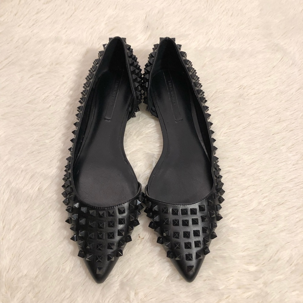 ZARA studded flats